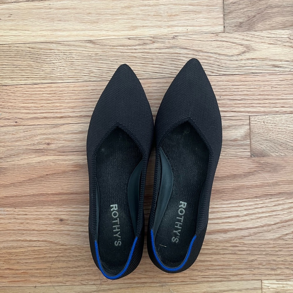 Rothy's Black and Blue Women's Flats